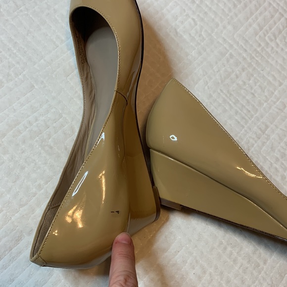 Cole Haan Nike Air Maple Sugar Patent Leather Wedge, Size 9B - Picture 12 of 16